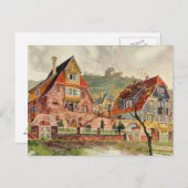 メッツドルフ水彩画ドイツ建築ヴィンテージ ポストカード (正面/裏面)
