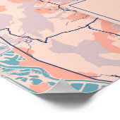 メッツ – フランスブリーズシティマップ ポスター (角)