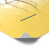 メッツ – フランス黄市地図 ポスター (角)