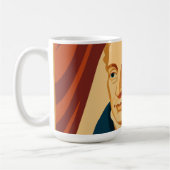 メッテルニッヒモダン：ヴィンテージポスター コーヒーマグカップ (左)