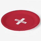 メッドキットダーツガンバースデーパーティーサプライ ペーパープレート (アングル)