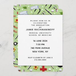 メッドスクールの卒業のお誘い 招待状