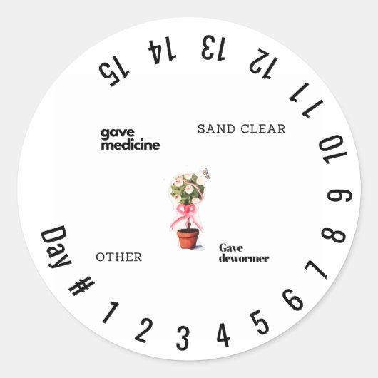 メッ救済ドの日数 ラウンドシール (正面)