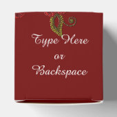 メティギフトボックスパーソナライズ先住民ビーディングギフトボックス フェイバーボックス (上部)