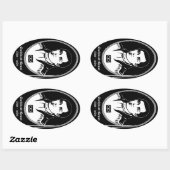 メティスアートステッカー第一民族リーダーステッカー 楕円形シール (シート)