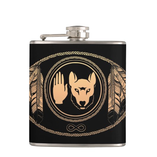 メティスアートフラスコカスタムー国旗フラスコ フラスク (正面)