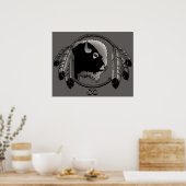 メティスアートポスタースピリット動物先住民プリントポスター ポスター (キッチン)