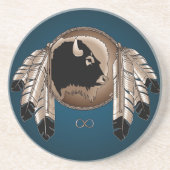 メティスコースターズファースト・ネーションズプライド野生生物ギフト コースター (正面)