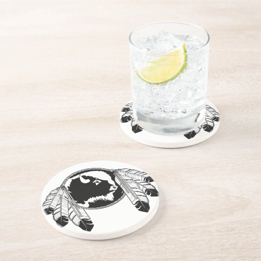 メティスコースターズファースト・ネーションズプライド野生生物ギフト コースター (側面)