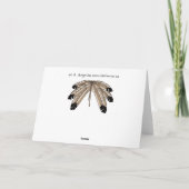 メティスネイションカード先住民野生生物挨拶カード カード (裏面)