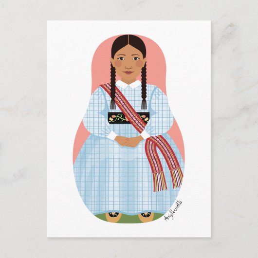 メティスネーションオブカナダマトリヨシュカポストカード ポストカード (正面)