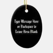 メティスヒーローオーナメントパーソナライズされたメティスデコレーション セラミックオーナメント (裏面)