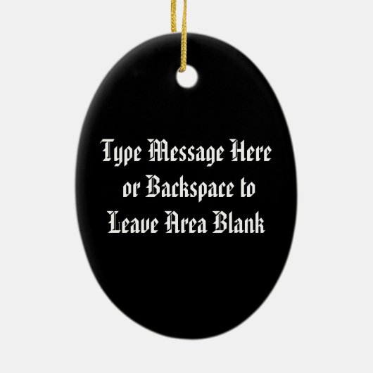 メティスヒーローオーナメントパーソナライズされたメティスデコレーション セラミックオーナメント (裏面)