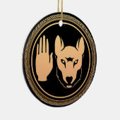 メティスフラグオーナメントパーソナライズされた部族装飾 セラミックオーナメント (右)