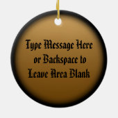 メティスフラグオーナメントパーソナライズされた部族装飾 セラミックオーナメント (裏面)