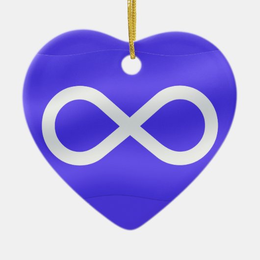 メティスフラグオーナメントメテパーソナライズされたィスデコレーション セラミックオーナメント (正面)