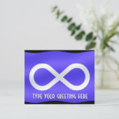 メティスフラッグ招待状パーソナライズされたメティスアートカード 招待状 (スタンド正面)