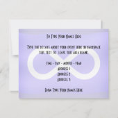 メティスフラッグ招待状パーソナライズされたメティスアートカード 招待状 (裏面)