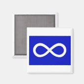 メティスブルー国旗 マグネット (正面/裏面)