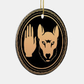 メティスプライドアートオーナメントファーストネイションズキープサケ セラミックオーナメント (右)