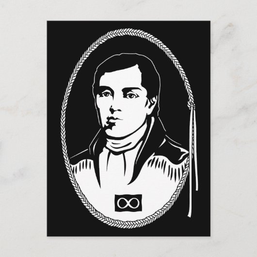 メティスポストカード最初のメティスリーダーのポスターズ ポストカード (正面)