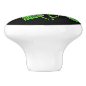 メティス先住民ビーチワークひまわりセラミックノブ セラミックノブ (側面)