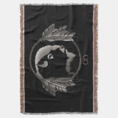 メティス初の民族毛布の精霊が投げる スローブランケット (正面縦)