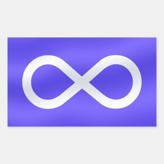 メティス国旗のアートステッカーFirst Nationsアートステッカー 長方形シール (正面)