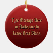 メティス国旗のオーナメントパーソナライズされた部族の装飾 セラミックオーナメント (裏面)