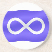 メティス国旗のコースターファーストネーションプライドギフト コースター (正面)