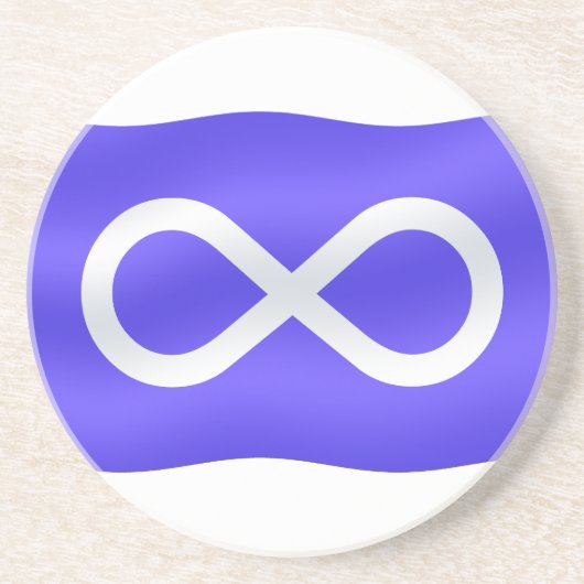 メティス国旗のコースターファーストネーションプライドギフト コースター (正面)