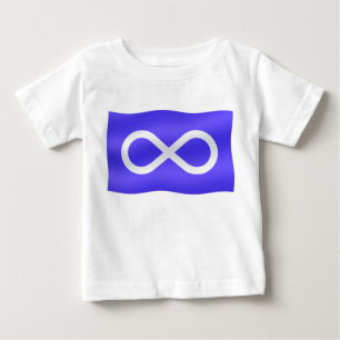 メティス国旗のベビーTシャツファースト・ネーション幼児シャツ ベビーTシャツ