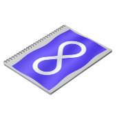 メティス国旗の手帳メティス雑誌ブックギフト ノートブック (左側)