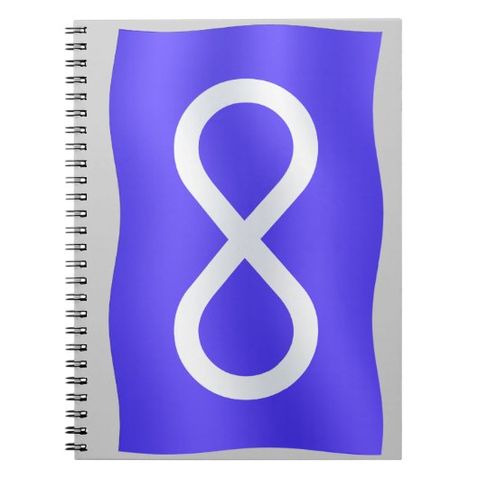 メティス国旗の手帳メティス雑誌ブックギフト ノートブック (正面)