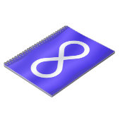 メティス国旗の手帳メティス雑誌ブックギフト ノートブック (左側)