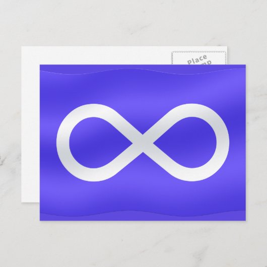 メティス国旗はがきメティス最初の国カード ポストカード (正面/裏面)