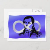 メティス国旗はがき最初のメティスのリーダーのポスターズ ポストカード (正面/裏面)