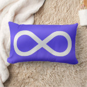 メティス国旗ピローパーソナライズされたメティス枕ギフト ランバークッション (ブランケット)