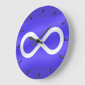 メティス国旗時計第1民族国旗の壁時計 ラージ壁時計 (傾斜)