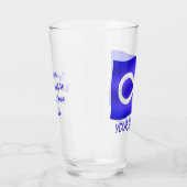 メティス国旗眼鏡メティスアートグラスパーソナライズ タンブラーグラス (右)