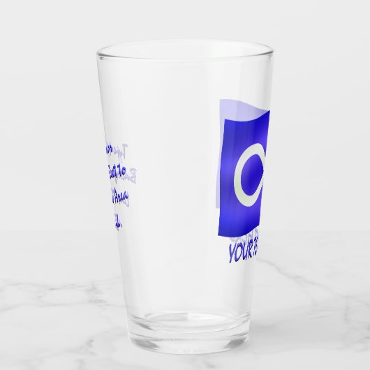 メティス国旗眼鏡メティスアートグラスパーソナライズ タンブラーグラス (右)