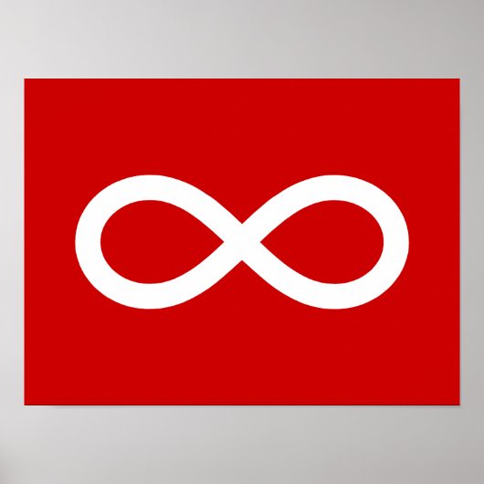 メティス国旗、メティス国旗 ポスター (正面)