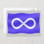 メティス国旗First Nationsアートカードメティス ポストカード (正面/裏面)