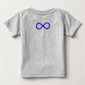 メティス旗の赤ちゃん用クローバー 先住民の赤ちゃんへのプレゼント ベビーTシャツ (裏面)