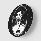 メティス・ヒーロー・クロック・メティス・リーダー・カスバート・グラント・クロック ラウンド壁時計 (傾斜)