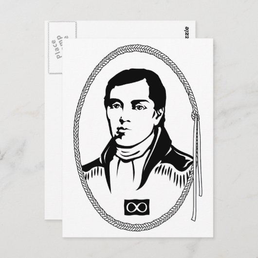 メティス ポストカード 初代メティス指導者 ポストカード (正面/裏面)