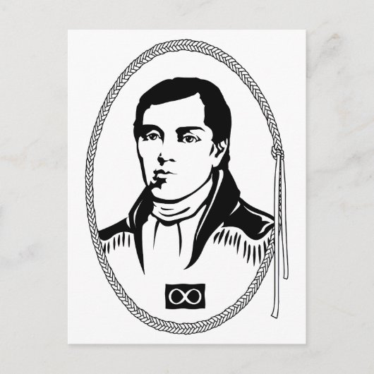 メティス ポストカード 初代メティス指導者 ポストカード (正面)