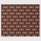 メティラッピング紙ファーストネーションズウルフアート紙 ラッピングペーパー (フラット)