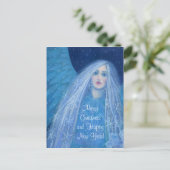 メティリツサスノーガールスネグーロチカクリスマスエンジェル シーズンポストカード (スタンド正面)