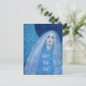 メティリツサスノーガールスネグーロチカクリスマスエンジェル シーズンポストカード (スタンド正面)